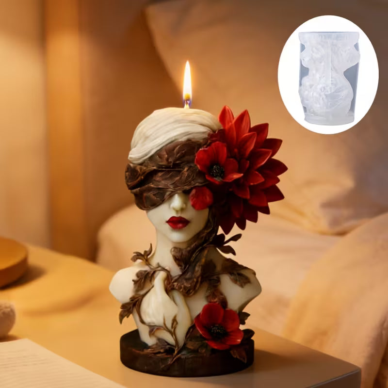 Vela Personalizada Além da Visão – Mulher olhos vendados