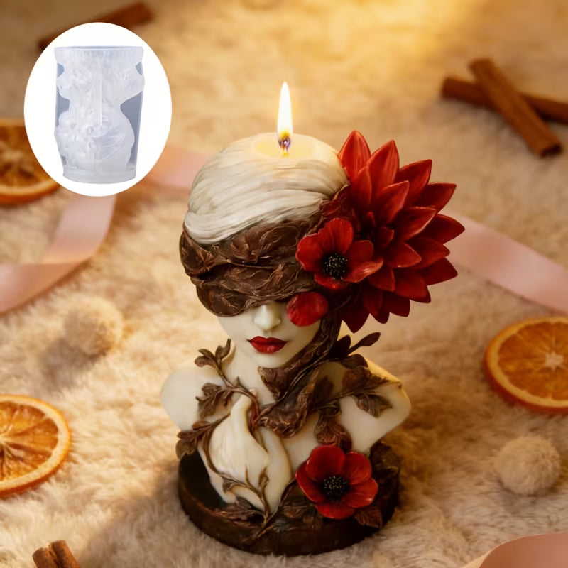 Vela Personalizada Além da Visão – Mulher olhos vendados