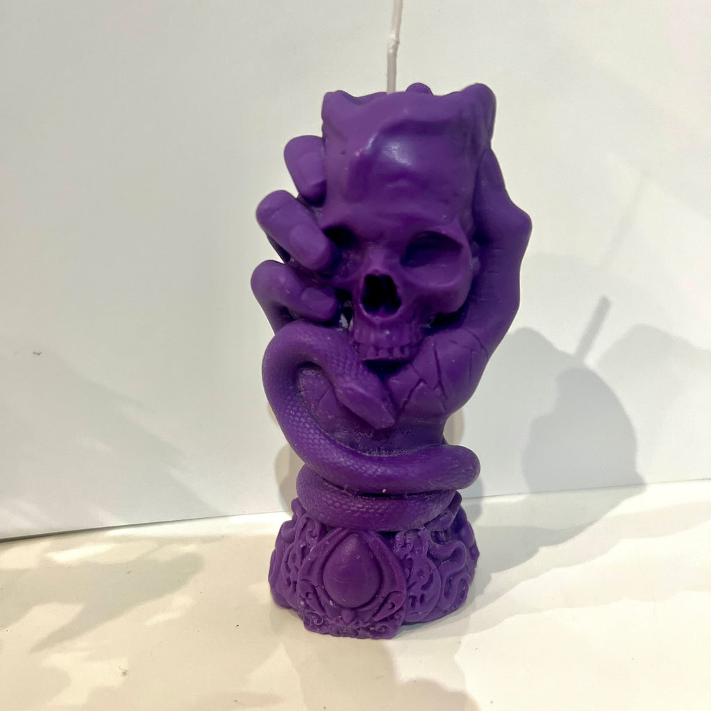 Vela Personalizada Caveira Cobra