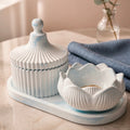 Conjunto Decorativo em Gesso Artesanal