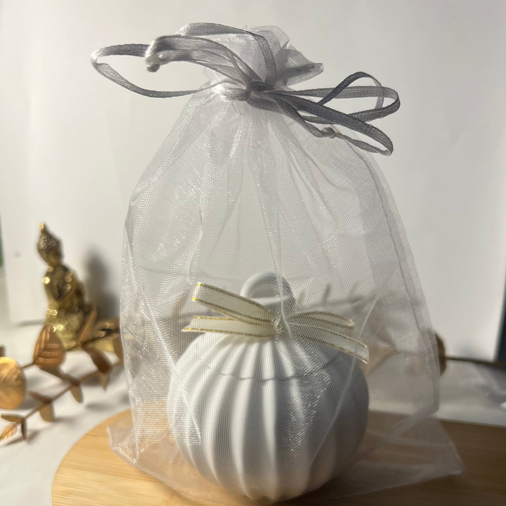 Mini Porta Joias / Porta Velas Artesanal em Gesso
