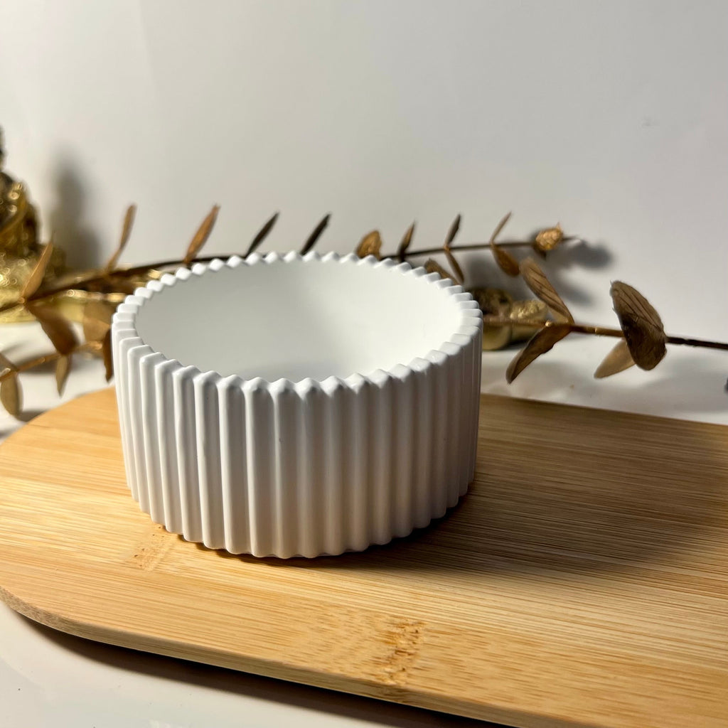 Pote decoração ou porta velas em gesso