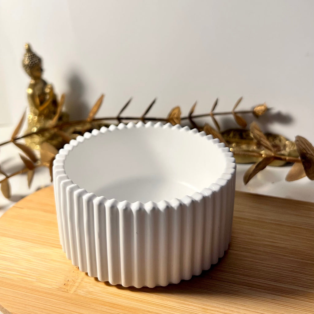 Pote decoração ou porta velas em gesso