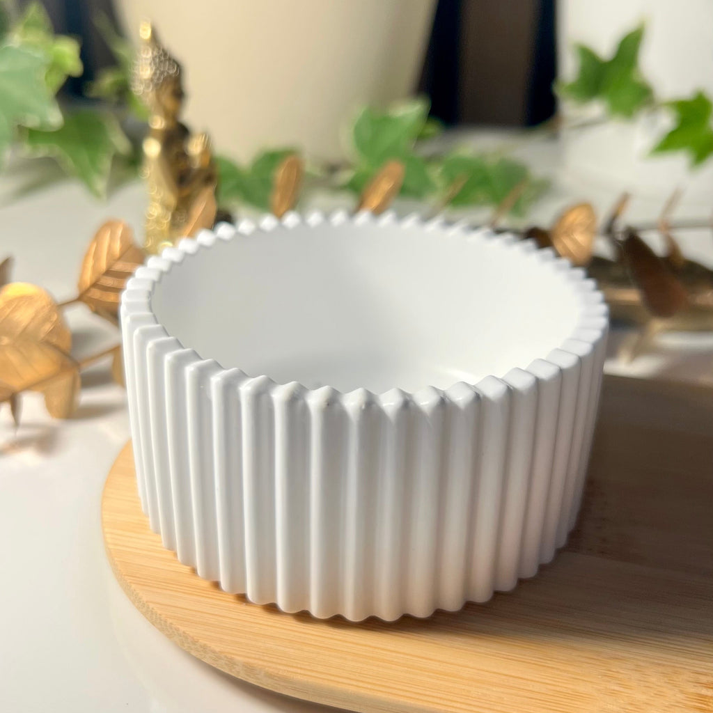 Pote decoração ou porta velas em gesso