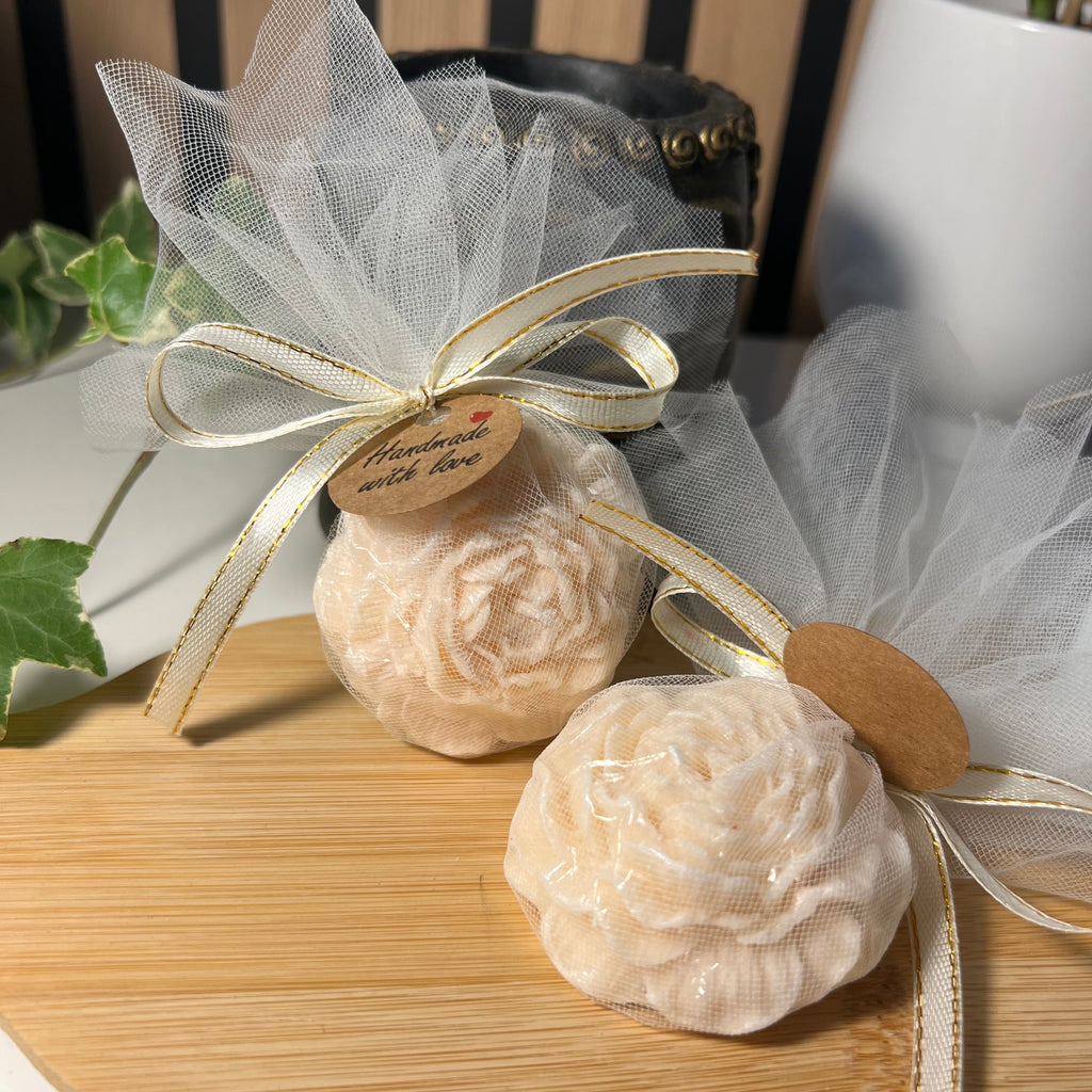 Lembrança Vela Peonia com Tule