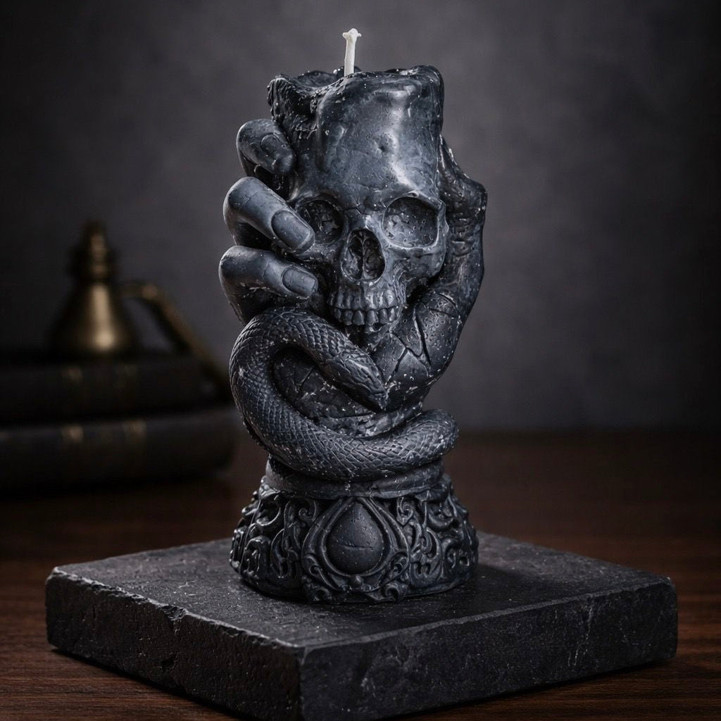 Vela Personalizada Caveira Cobra