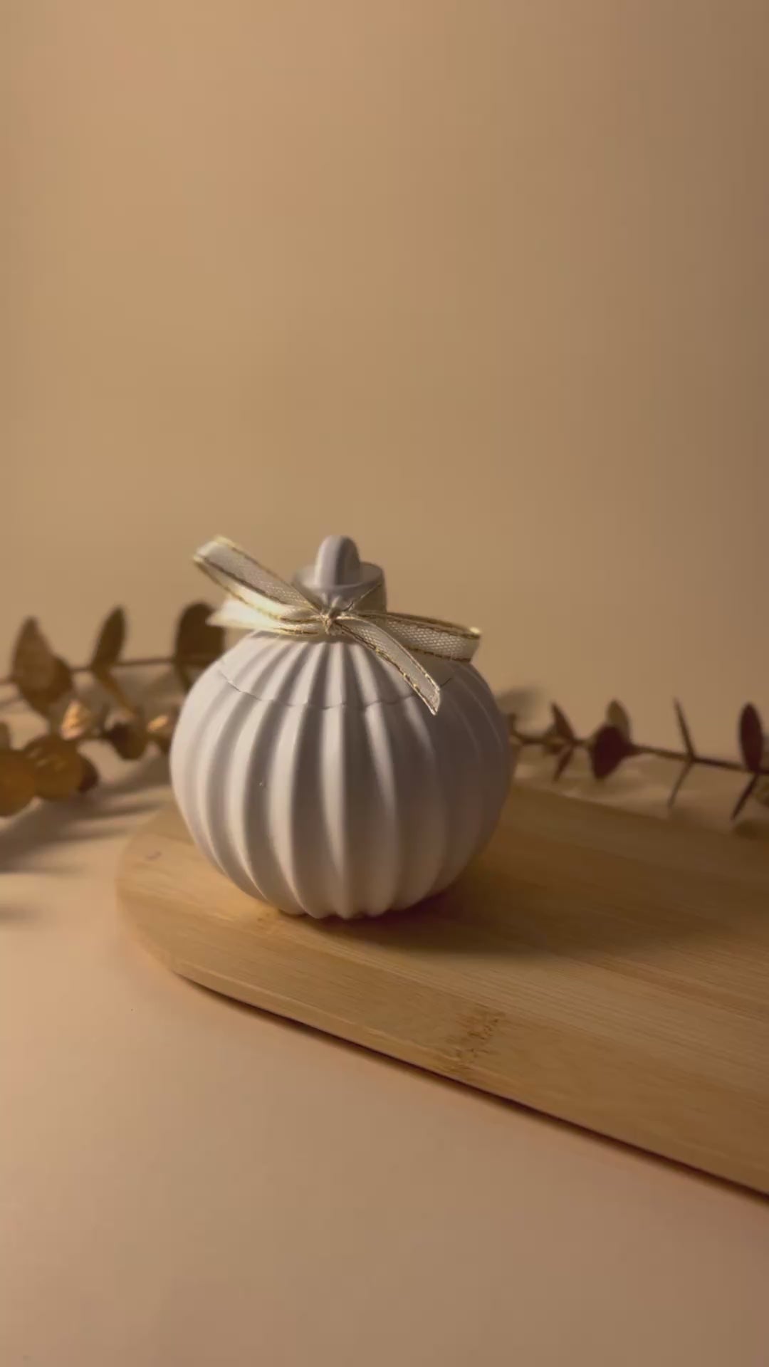 Vela Lúmina + Pote Artesanal em Gesso